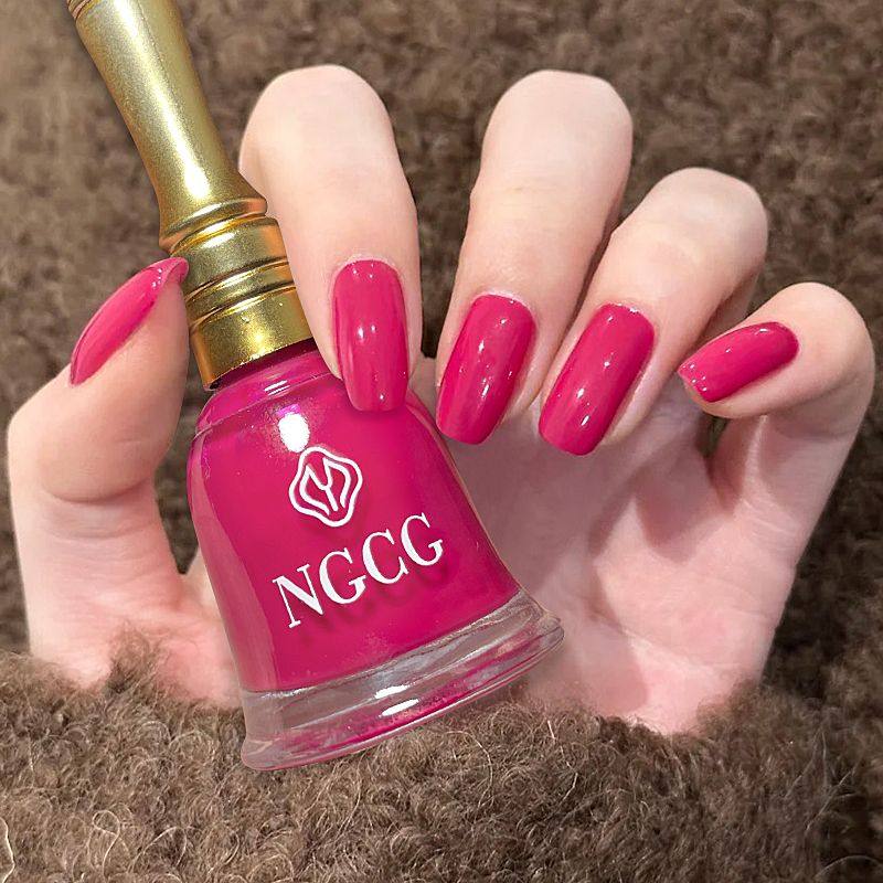 玫红色指甲油微胶快干学生少女美甲显白色持久免烤高档大瓶不可剥,彩妆/香水/美妆工具,指甲油,淘宝优惠券,粉丝福利购,淘宝优惠卷