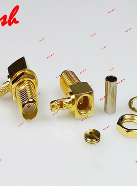 SMA-KWC-1.5母90度直角射频RF接头RG178 RG174 RG316 RF1.13 1.37