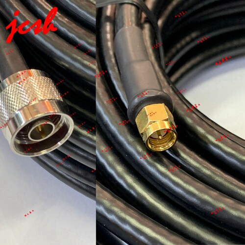 N公头转SMA公头 N-J/SMA-J RG6 50-5DFB 7mm粗射频RF定制连接线