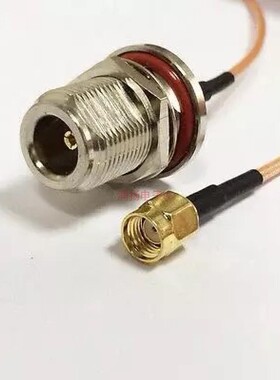 N-KY母头母座带防水圈转RP-SMA-J公头射频RF转接线 RG178高温线