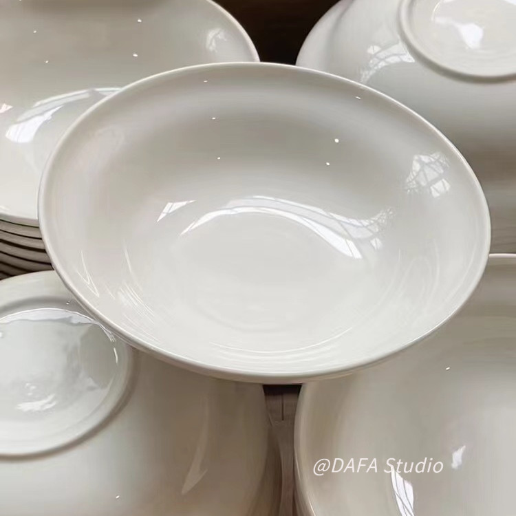 韩式ins风奶白系列葫芦草帽汤盘