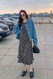 秋季新款双排扣牛仔外套119-8100-P110K168，女装短外套，叁秋一裳