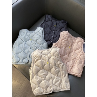 胖东来山姆新标90白鸭绒中小童男女童圆领轻便圆领羽绒服马甲背心