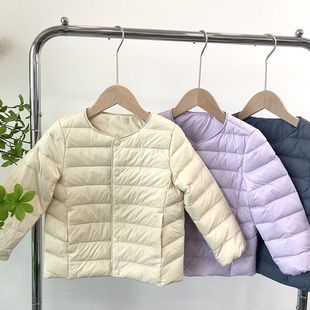 胖东来山姆儿童轻薄羽绒服内胆外穿年冬中大童女童宝宝白鸭绒
