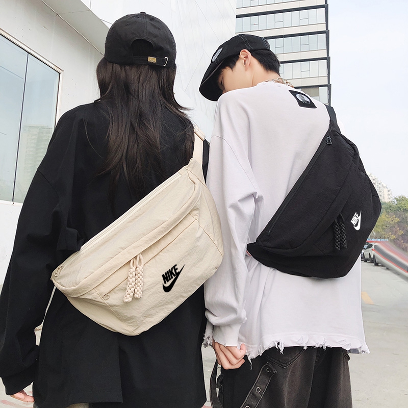 2025新款NK胸包男大容量旅行运动休闲斜挎包女单肩包手机时尚背包