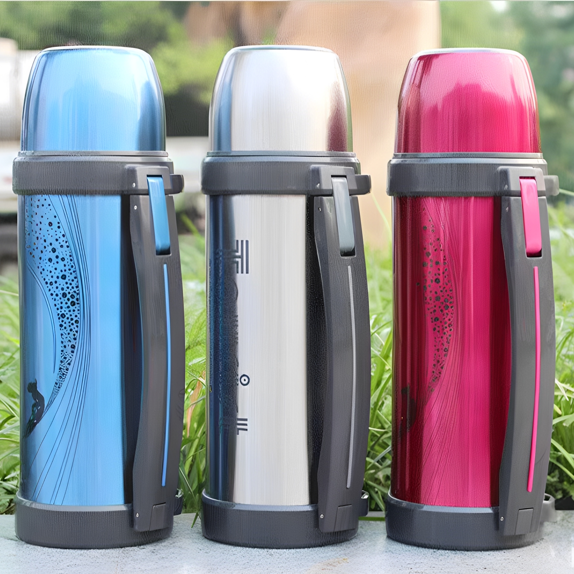 富光保温壶1000ml不锈钢家用保温杯户外旅行水壶车载大容量