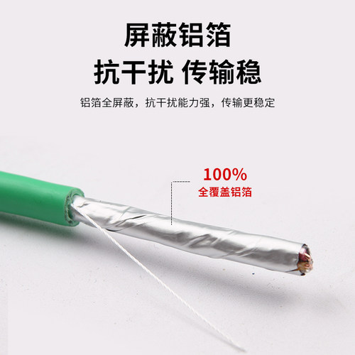 好货KNX总线EIB控制电缆BUS2x2x0.8灯控线家居智能开关楼宇自动化