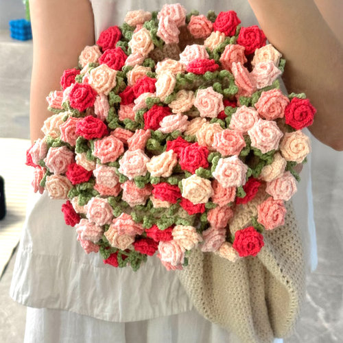 尖角玫瑰花毯子diy材料包