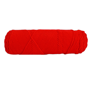 情人棉大红色毛线团8股罗马红复古红新年红玫红酒红色围巾毛线球