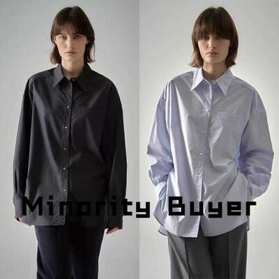 现货 买手店 FACADE PATTERN 纯色简约翻领休闲长袖衬衫上衣