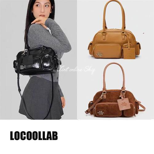 折扣 locoollab 大容量手提腋下包保龄球包波士顿斜挎包