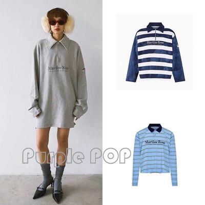 POP正品买手店  Martine Rose 24新男女同款针织半拉链polo衬衫