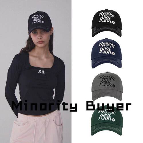现货 买手店 Rest and Recreation 男女同款RR遮阳刺绣LOGO帽子