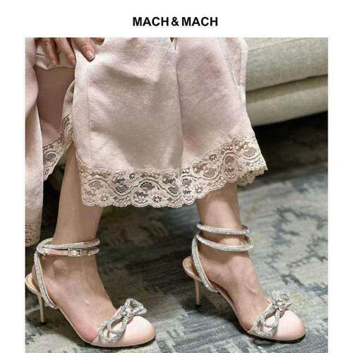 Mach & Mach 25春夏新款法式时尚百搭蝴蝶结高跟鞋