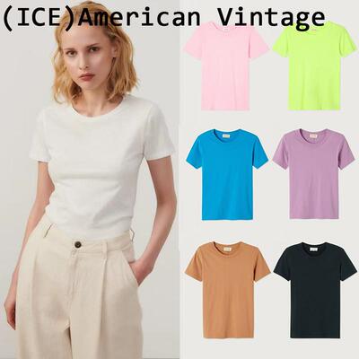 ice买手店正品现货American vintage春夏上衣基础款后缝线短袖T恤