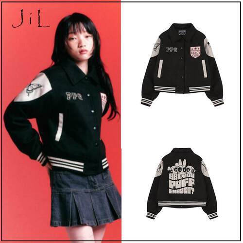 买手店现货Fancy Club X PPG联名秋冬新款飞天小女警拼色棒球服女