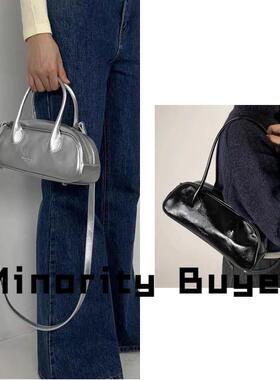 现货 买手店 bucks&leather 小众百搭亮面时尚法棍腋下手提单肩包