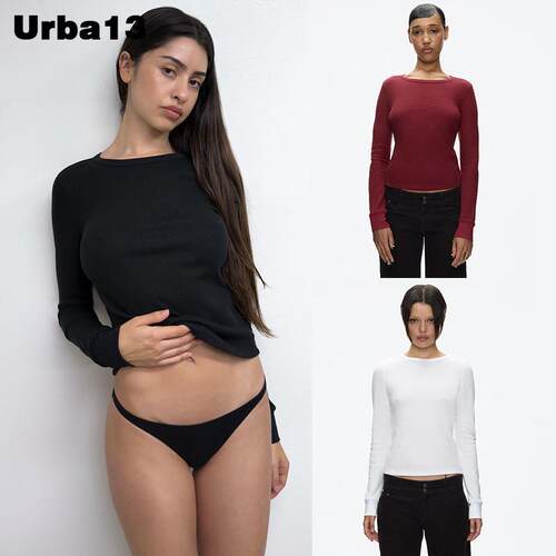 Urba13买手店现货正品Tank Air上衣打底衫圆领纯色基础修身长袖