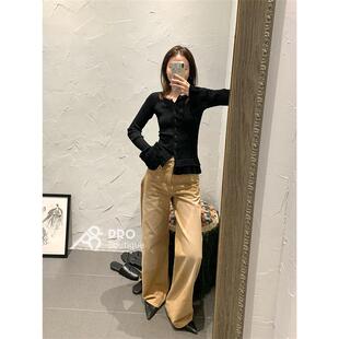 PRO 买手店  浅棕色水洗牛仔长裤 25秋冬