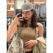 Rocks背心欧阳娜娜同款 买手店现货正品 Motel 镂空系带褶皱上衣女