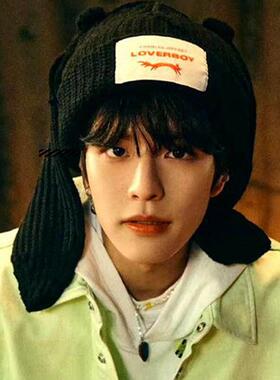 Charles Jeffrey Loverboy猫耳朵针织帽JENNIE款兔耳朵毛线保暖帽