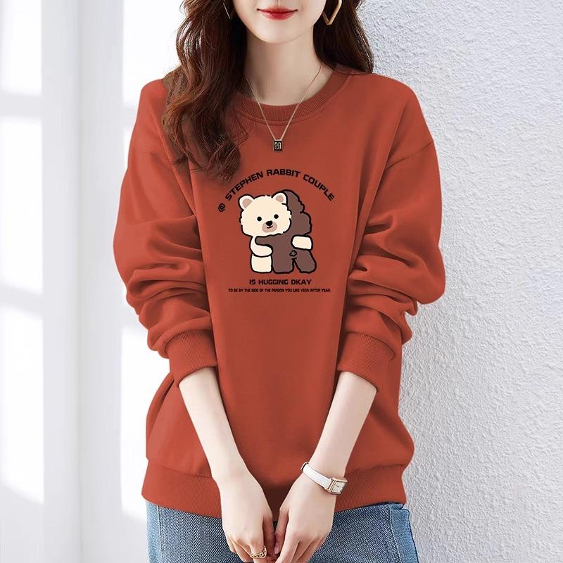 纯棉卫衣女2025年新款春秋季女装大码宽松显瘦气质时尚百搭上衣潮