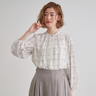 浪漫显瘦捏褶圆领高雅华丽百搭衬衫 褶裥灯笼袖 法式 巴黎女作家