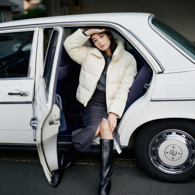 g1910~F家【零压小吐司】云朵感蓬松 防水短款立领保暖面包羽绒服