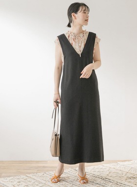 U R0SS0 搭配重头戏！日常高频率穿着 中长款优雅百搭背心连衣裙