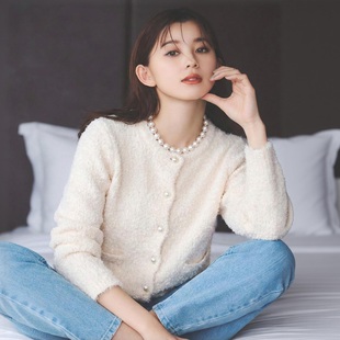 惊艳~璀璨星河 N@n0超人气 客供Bling蝴蝶花式纱小香风针织开衫