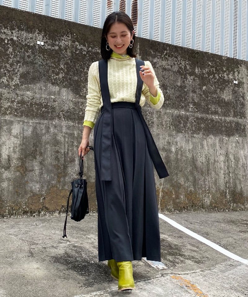 可拆卸长肩带后交叉2WAY背带裙