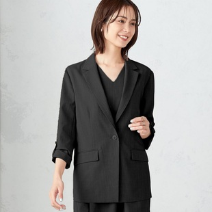 精细做工 仿麻感自由显瘦通勤一粒扣西装 版 0负担 外套 型封神
