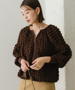 爆米花泡泡褶皱休闲长袖 1.4W 回归 R0ss0爆款 甜美短外套夹克