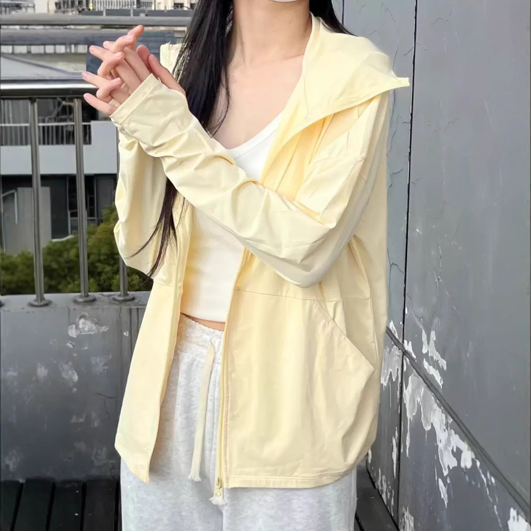 防晒衣时尚骑行宽松防紫外线冰丝薄外套觅橘同款大帽檐同款防晒