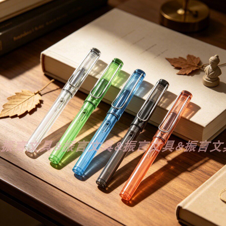 无印风高颜值正姿透明钢笔