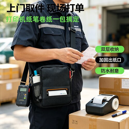 春の派D0725+肩带快递斜挎包耐磨定制LOGO印字横款方形加厚工作包
