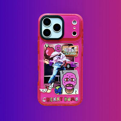 sideline原创tyler the creator iPhone17promax全包硅胶软壳Cherry Bomb潮流嘻哈保护壳ip16promax