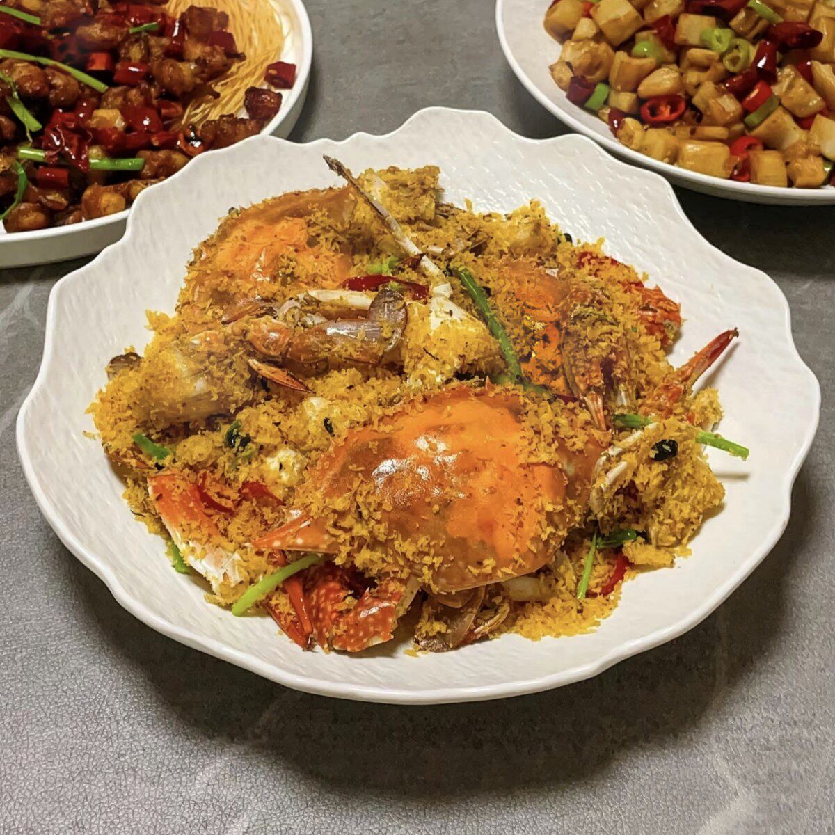 网红新款耐高温釉下彩鱼盘家用盘子点心蛋糕盘高级感酒店盘子汤盘