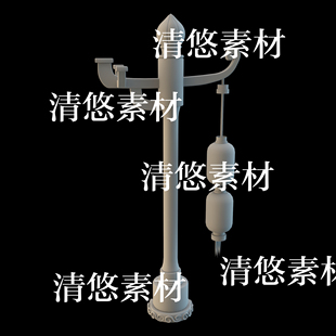 路灯灯笼文件 3dmax 非实物B167 古风中式 obj格式 c4d fbx