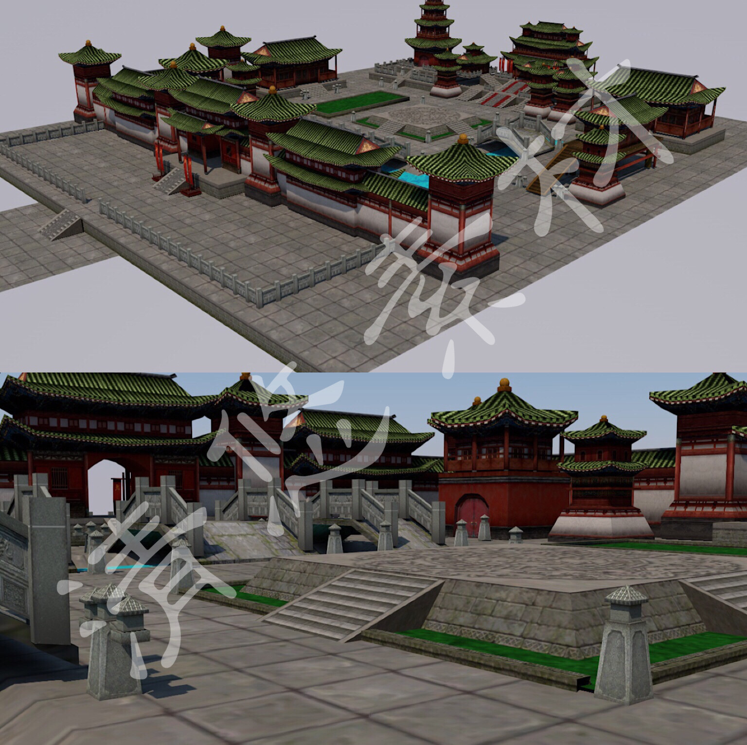 古代建筑场景,古代场景_大山谷图库