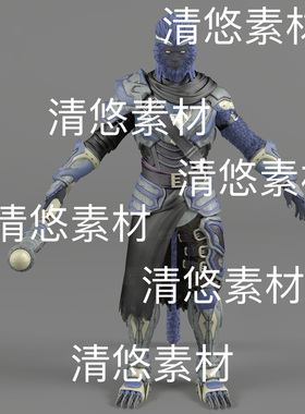 fbx格式齐天大圣孙悟空骨骼绑定人猴妖兽模型文件 非实物D908