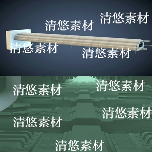 obj文件模型未来科幻概念机甲太空舱跑道 非实物B12 fbx c4d