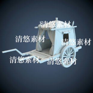 obj格式 古代交通工具马车帐篷车3dmax c4d fbx 非实物A603 文件