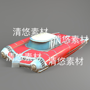 pbr次时代科幻飞船汽车文件 c4d 3ds格式 obj 非实物B950 fbx