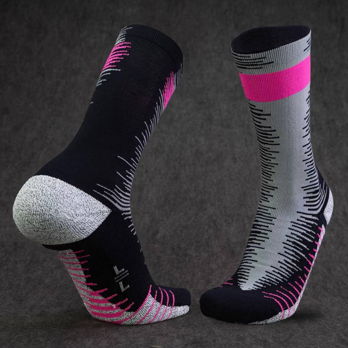 足球训练袜加厚毛巾底短袜吸汗过踝运动男跑步篮球羽毛球中长筒袜