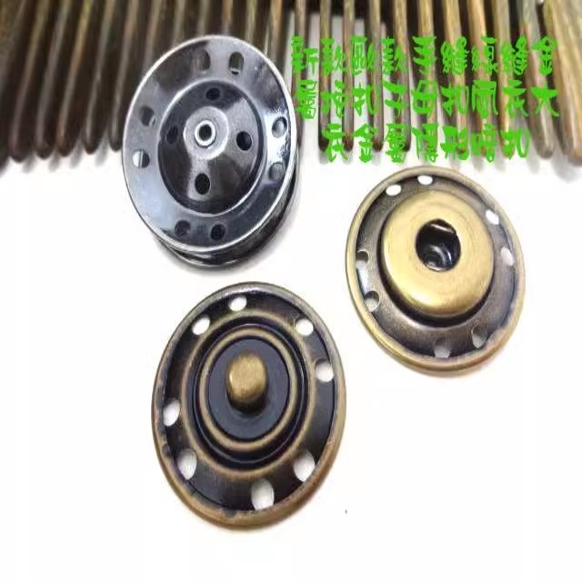 新款枪黑色古铜色欧款按扣手缝揿钮男装女装风衣大衣隐形大暗扣25