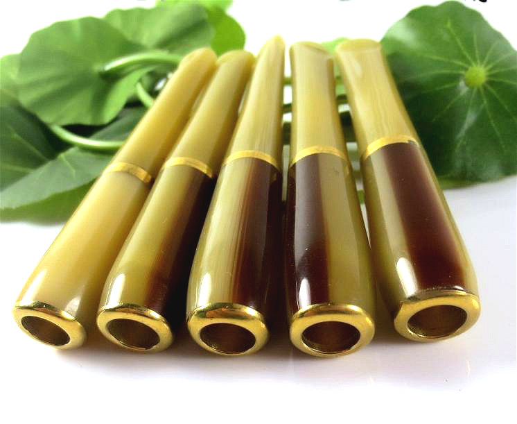 新款品天然牦牛角烟嘴烟嘴 厂家戒烟循环过滤可清洗 父亲礼物图片