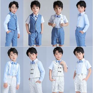 儿童男宝炸街西装 礼服周岁2024夏演讲痞帅风 六一比赛唱歌演出韩版