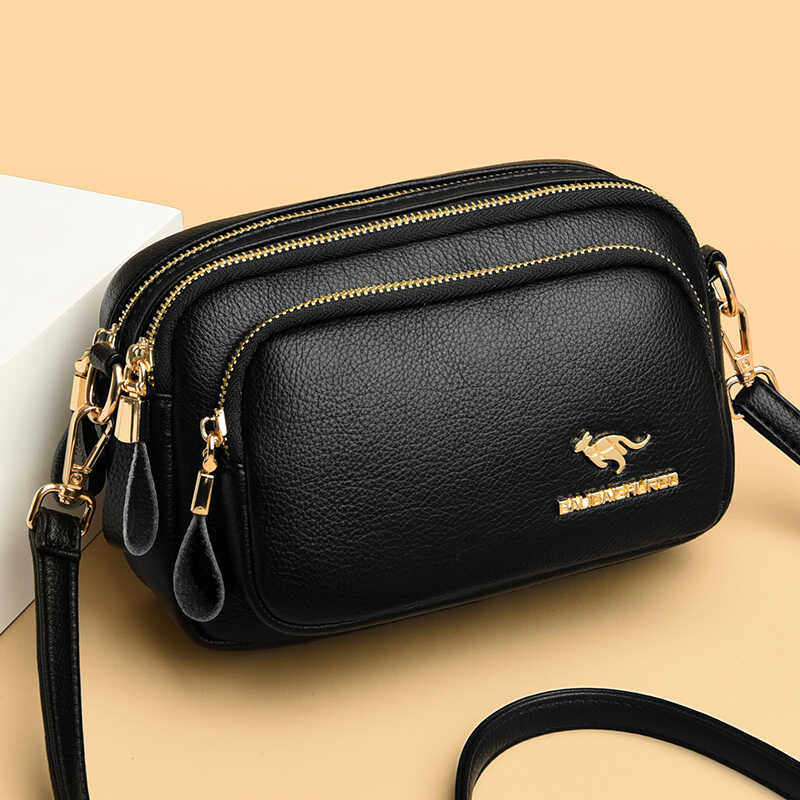 正品真皮小包包女2026新款时尚单肩斜挎包中年妈妈女士手机零钱包