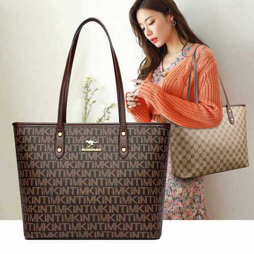 真皮包包女大容量托特包时尚气质